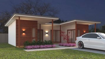 2 Bedroom Container House Plan