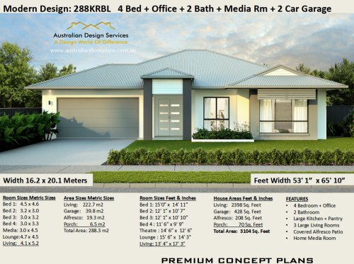 modern house plan 4 bedroom